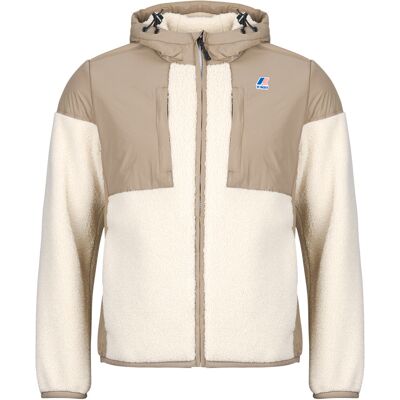 Μπουφάν K-Way LE VRAI 4.0 SAMSON ORSETTO Beige Extra Small αρσενικός Μπουφάν K-Way LE VRAI 4.0 SAMSON ORSETTO Beige Extra Small αρσενικός