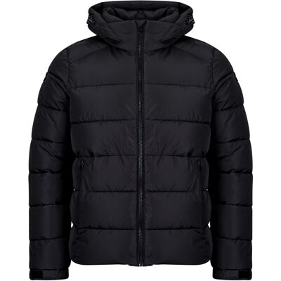 Χοντρό μπουφάν Schott ETHLEY Black Extra Large αρσενικός Χοντρό μπουφάν Schott ETHLEY Black Extra Large αρσενικός