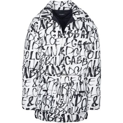 Χοντρό μπουφάν D&G; - Άσπρο Medium αρσενικός Χοντρό μπουφάν D&G; - Άσπρο Medium αρσενικός