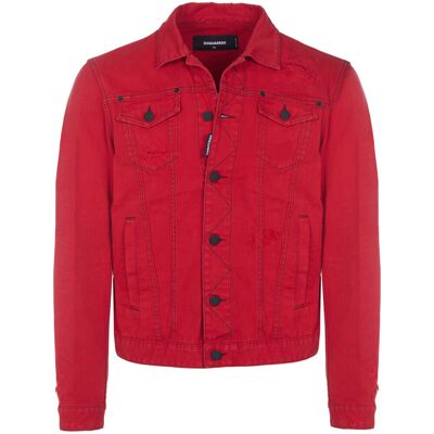 Τζιν Μπουφάν/Jacket Dsquared - Red DE 50 αρσενικός Τζιν Μπουφάν/Jacket Dsquared - Red DE 50 αρσενικός