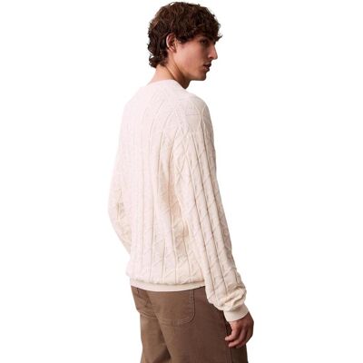 Πουλόβερ Calvin Klein Jeans LV04RE301G Άσπρο Large αρσενικός Πουλόβερ Calvin Klein Jeans LV04RE301G Άσπρο Large αρσενικός