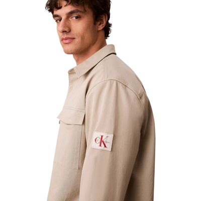 Πουκάμισο με μακριά μανίκια Calvin Klein Jeans LV04RG121G Beige Medium αρσενικός Πουκάμισο με μακριά μανίκια Calvin Klein Jeans LV04RG121G Beige Medium αρσενικός