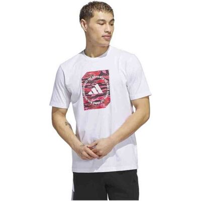 T-shirt με κοντά μανίκια adidas 077-50473574400339 Άσπρο Extra Small αρσενικός T-shirt με κοντά μανίκια adidas 077-50473574400339 Άσπρο Extra Small αρσενικός