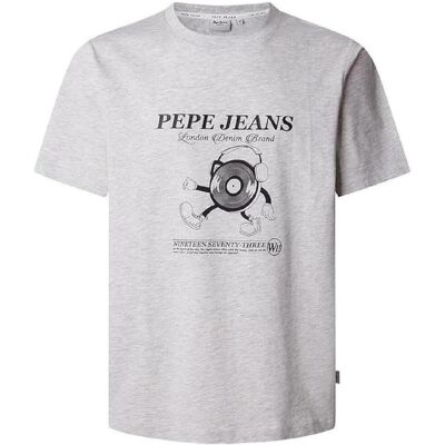 T-shirt με κοντά μανίκια Pepe jeans PM509751 913 Grey Small αρσενικός T-shirt με κοντά μανίκια Pepe jeans PM509751 913 Grey Small αρσενικός