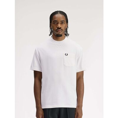 T-shirts & Polos Fred Perry Fp Pocket Detail T-Shirt Άσπρο Extra Large αρσενικός T-shirts & Polos Fred Perry Fp Pocket Detail T-Shirt Άσπρο Extra Large αρσενικός
