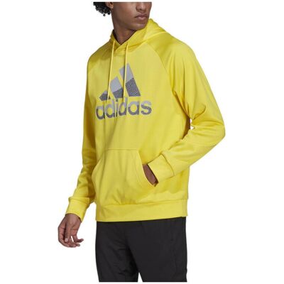Φούτερ adidas Sweat Aeroready Game and Go Big Logo 100% coton Yellow Medium αρσενικός Φούτερ adidas Sweat Aeroready Game and Go Big Logo 100% coton Yellow Medium αρσενικός