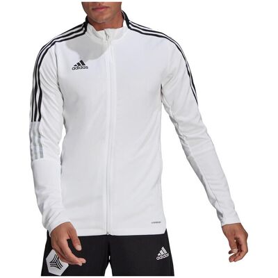 Ζακέτα adidas Sweatshirt Tiro 21 Track polyester Άσπρο Extra Large αρσενικός Ζακέτα adidas Sweatshirt Tiro 21 Track polyester Άσπρο Extra Large αρσενικός