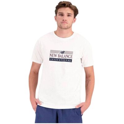 T-shirts & Polos New Balance T-shirt MT31906WT 100% coton Άσπρο Small αρσενικός T-shirts & Polos New Balance T-shirt MT31906WT 100% coton Άσπρο Small αρσενικός