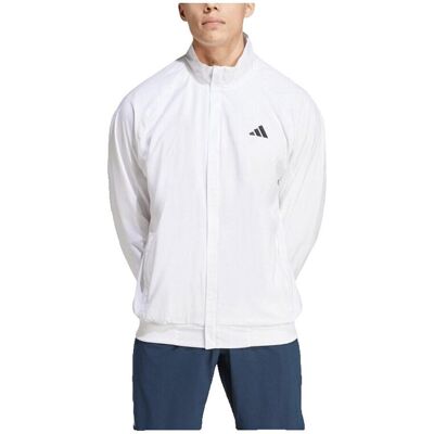 Μπουφάν adidas Baskets Walk On 100% polyester recyclé Άσπρο Medium αρσενικός Μπουφάν adidas Baskets Walk On 100% polyester recyclé Άσπρο Medium αρσενικός
