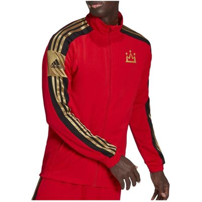 Ζακέτα adidas Veste de football AEROREADY couleur rouge Red Medium αρσενικός Ζακέτα adidas Veste de football AEROREADY couleur rouge Red Medium αρσενικός