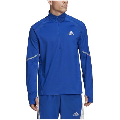 Ζακέτα adidas Sweat-shirt Fast gestion de l'humidité Μπλέ Medium αρσενικός Ζακέτα adidas Sweat-shirt Fast gestion de l'humidité Μπλέ Medium αρσενικός