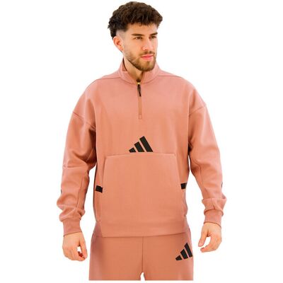 Φούτερ adidas Sweatshirts Z.N.E. Half Zip coupe ample Ροζ Medium αρσενικός Φούτερ adidas Sweatshirts Z.N.E. Half Zip coupe ample Ροζ Medium αρσενικός
