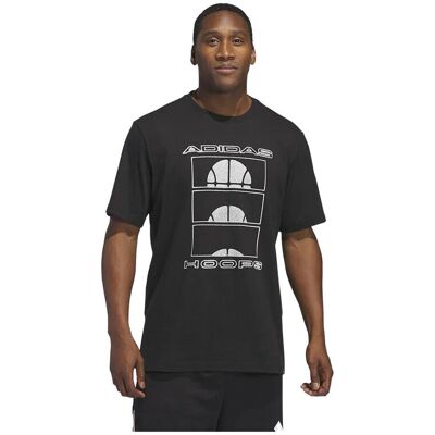 T-shirt με κοντά μανίκια adidas T-shirt Ball At Sunrise Graphic ample Black Medium αρσενικός T-shirt με κοντά μανίκια adidas T-shirt Ball At Sunrise Graphic ample Black Medium αρσενικός