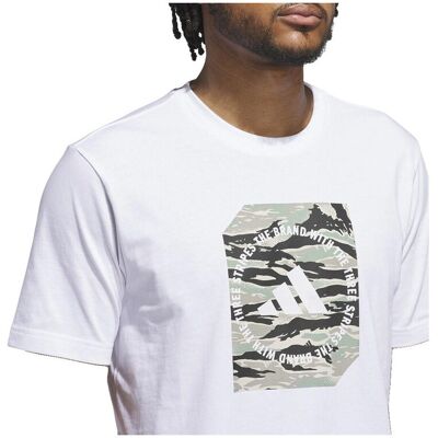 T-shirt με κοντά μανίκια adidas T-shirt JM0387 100% coton jersey doux Άσπρο Extra Large αρσενικός T-shirt με κοντά μανίκια adidas T-shirt JM0387 100% coton jersey doux Άσπρο Extra Large αρσενικός