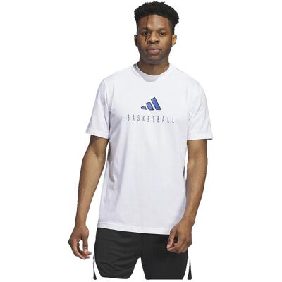 T-shirt με κοντά μανίκια adidas T-shirt Worldwide Hoops Logo Performance Graphic coton Άσπρο Extra Large αρσενικός T-shirt με κοντά μανίκια adidas T-shirt Worldwide Hoops Logo Performance Graphic coton Άσπρο Extra Large αρσενικός