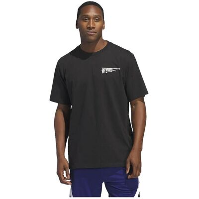 T-shirt με κοντά μανίκια adidas T-shirt Worldwide Hoops Graphic coton Black Medium αρσενικός T-shirt με κοντά μανίκια adidas T-shirt Worldwide Hoops Graphic coton Black Medium αρσενικός