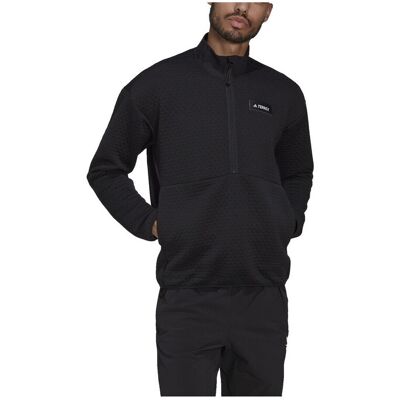 Fleece adidas Pull Terrex Hike Full Zip Fleece polyester recyclé Black Large αρσενικός Fleece adidas Pull Terrex Hike Full Zip Fleece polyester recyclé Black Large αρσενικός