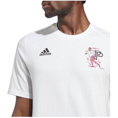 Άσπρο T-shirt Pogba Icon Graphic της Adidas - Άνδρας Άσπρο T-shirt Pogba Icon Graphic της Adidas - Άνδρας