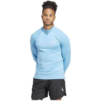 Ζακέτα adidas Sweat Gym+ demi-zip technologie AEROREADY Μπλέ Large αρσενικός Ζακέτα adidas Sweat Gym+ demi-zip technologie AEROREADY Μπλέ Large αρσενικός