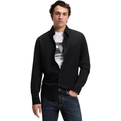 Πουκάμισο με μακριά μανίκια BOSS Relegant 6 M 50565600 Black Large αρσενικός Πουκάμισο με μακριά μανίκια BOSS Relegant 6 M 50565600 Black Large αρσενικός