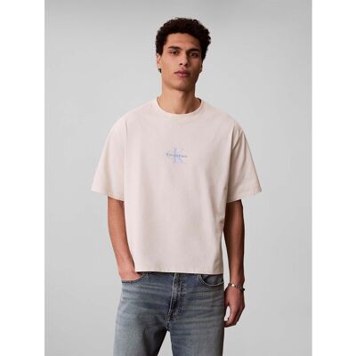 T-shirts & Polos Calvin Klein Jeans Ss 90S Fit Monologo Άσπρο Large αρσενικός T-shirts & Polos Calvin Klein Jeans Ss 90S Fit Monologo Άσπρο Large αρσενικός
