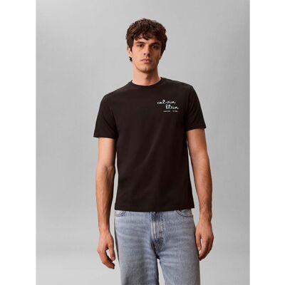 T-shirts & Polos Calvin Klein Jeans Ss 30S Eu Ck Trvl Li Black Small αρσενικός T-shirts & Polos Calvin Klein Jeans Ss 30S Eu Ck Trvl Li Black Small αρσενικός