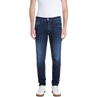 Skinny Τζιν Replay 10 OZ DARK INDIGO POWER STRETCH DENIM M0914 .000.41A 214 Μπλέ IT 44 αρσενικός Skinny Τζιν Replay 10 OZ DARK INDIGO POWER STRETCH DENIM M0914 .000.41A 214 Μπλέ IT 44 αρσενικός