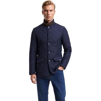 Σακάκια Barbour QUILTED LUTZ 262MMQU0508 Μπλέ Small αρσενικός Σακάκια Barbour QUILTED LUTZ 262MMQU0508 Μπλέ Small αρσενικός