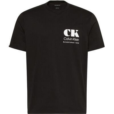 T-shirts & Polos Calvin Klein Jeans Lv04rg802g Eu Ck Resort Graphic Tee Black Small αρσενικός T-shirts & Polos Calvin Klein Jeans Lv04rg802g Eu Ck Resort Graphic Tee Black Small αρσενικός