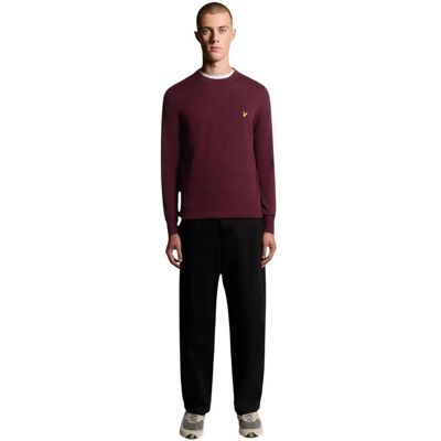 Πουλόβερ Lyle & Scott Cotton Merino Crew Neck Jumper 263MLSKN2110VC Red Extra Large αρσενικός Πουλόβερ Lyle & Scott Cotton Merino Crew Neck Jumper 263MLSKN2110VC Red Extra Large αρσενικός
