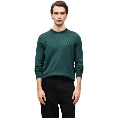 Πουλόβερ Lyle & Scott Cotton Merino Crew Neck Jumper 263MLSKN2110VC Green Small αρσενικός Πουλόβερ Lyle & Scott Cotton Merino Crew Neck Jumper 263MLSKN2110VC Green Small αρσενικός