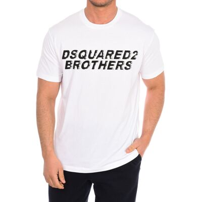 T-shirt με κοντά μανίκια Dsquared S74GD0825-S22427 Άσπρο Extra Large αρσενικός T-shirt με κοντά μανίκια Dsquared S74GD0825-S22427 Άσπρο Extra Large αρσενικός