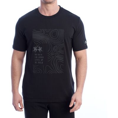 T-shirt με κοντά μανίκια La Martina YMR301-JS206 Black 2X-Large αρσενικός T-shirt με κοντά μανίκια La Martina YMR301-JS206 Black 2X-Large αρσενικός