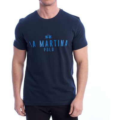T-shirt με κοντά μανίκια La Martina YMR322-JS206 Μπλέ Extra Large αρσενικός T-shirt με κοντά μανίκια La Martina YMR322-JS206 Μπλέ Extra Large αρσενικός