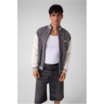 Μπουφάν / Ζακέτες Guess M6BR09Z1232 Grey Small αρσενικός Μπουφάν / Ζακέτες Guess M6BR09Z1232 Grey Small αρσενικός