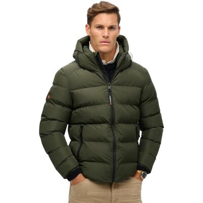 Σακάκια Superdry Hooded Sports Puffer Jacket SDM5011905A Green Extra Large αρσενικός Σακάκια Superdry Hooded Sports Puffer Jacket SDM5011905A Green Extra Large αρσενικός