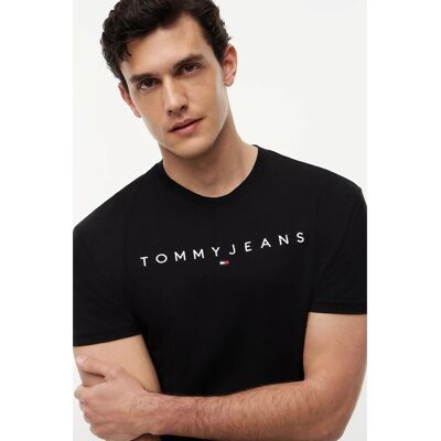 T-shirts & Polos Tommy Jeans Reg Linear Black Medium αρσενικός T-shirts & Polos Tommy Jeans Reg Linear Black Medium αρσενικός