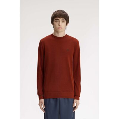 Σακάκια Fred Perry Fp Pique Stitch Jumper Brown Medium αρσενικός Σακάκια Fred Perry Fp Pique Stitch Jumper Brown Medium αρσενικός