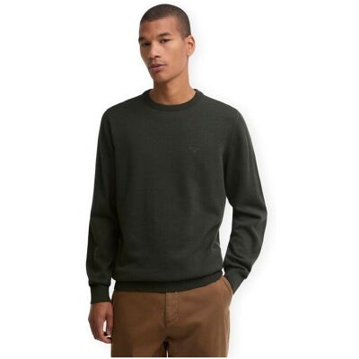 Πουλόβερ Barbour Pima Cotton Crew Neck Jumper - Sage Green Large αρσενικός Πουλόβερ Barbour Pima Cotton Crew Neck Jumper - Sage Green Large αρσενικός