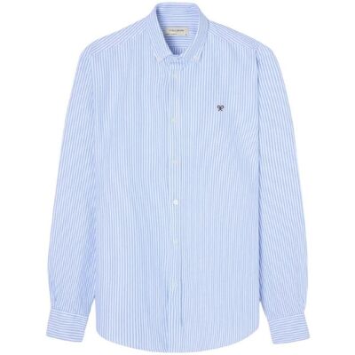 Πουκάμισο με μακριά μανίκια Silbon FW261020502008 Μπλέ Large αρσενικός Πουκάμισο με μακριά μανίκια Silbon FW261020502008 Μπλέ Large αρσενικός