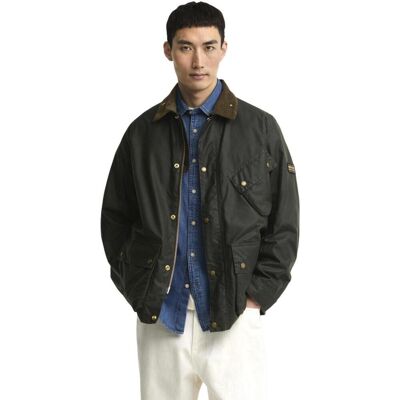 Μπουφάν Barbour BRAKE LINE WAX JACKET 262MMWX2598 Green Small αρσενικός Μπουφάν Barbour BRAKE LINE WAX JACKET 262MMWX2598 Green Small αρσενικός