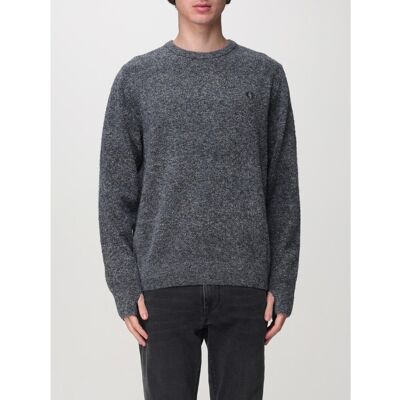 Φούτερ Fred Perry Fp Boucle Crew Neck Jumper Grey Small αρσενικός Φούτερ Fred Perry Fp Boucle Crew Neck Jumper Grey Small αρσενικός