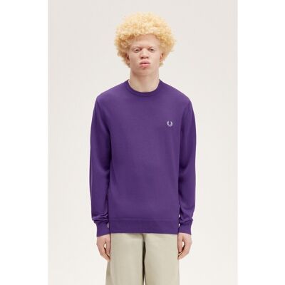Φούτερ Fred Perry Fp Classic Crew Neck Jumper Violet Small αρσενικός Φούτερ Fred Perry Fp Classic Crew Neck Jumper Violet Small αρσενικός