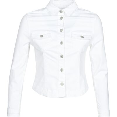 Τζιν Μπουφάν/Jacket Le Temps des Cerises LILLY Άσπρο Extra Small θηλυκός Τζιν Μπουφάν/Jacket Le Temps des Cerises LILLY Άσπρο Extra Small θηλυκός