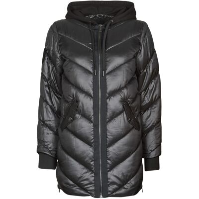 Χοντρό μπουφάν Ikks BR45035 Black Extra Small θηλυκός Χοντρό μπουφάν Ikks BR45035 Black Extra Small θηλυκός