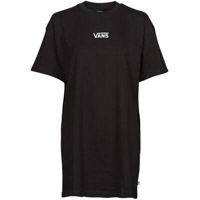 Κοντά Φορέματα Vans CENTER VEE TEE DRESS Black Large Κοντά Φορέματα Vans CENTER VEE TEE DRESS Black Large