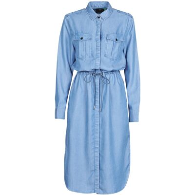 Μακριά Φορέματα G-Star Raw Rovic maxi shirt dress ls Μπλέ Extra Small θηλυκός Μακριά Φορέματα G-Star Raw Rovic maxi shirt dress ls Μπλέ Extra Small θηλυκός
