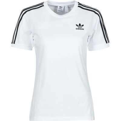 T-shirt με κοντά μανίκια adidas 3 STRIPES TEE Άσπρο FR 34 θηλυκός T-shirt με κοντά μανίκια adidas 3 STRIPES TEE Άσπρο FR 34 θηλυκός