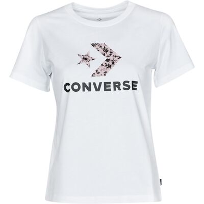 T-shirt με κοντά μανίκια Converse STAR CHEVRON HYBRID FLOWER INFILL CLASSIC TEE Άσπρο Medium θηλυκός T-shirt με κοντά μανίκια Converse STAR CHEVRON HYBRID FLOWER INFILL CLASSIC TEE Άσπρο Medium θηλυκός
