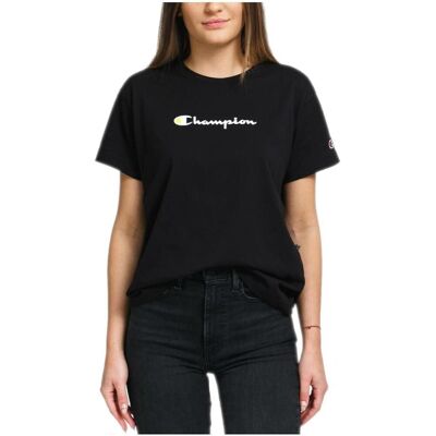 T-shirt με κοντά μανίκια Champion 113599 KK001 Black Extra Small θηλυκός T-shirt με κοντά μανίκια Champion 113599 KK001 Black Extra Small θηλυκός